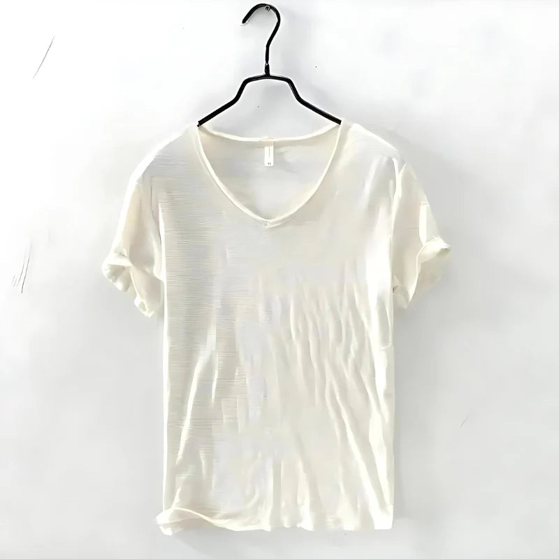 Matteo | T-shirt leggero con scollo a V da uomo