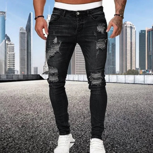 Simone | Jeans skinny strappati per uomo