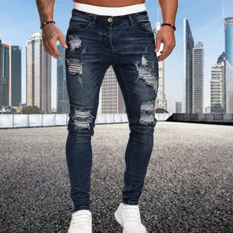 Simone | Jeans skinny strappati per uomo