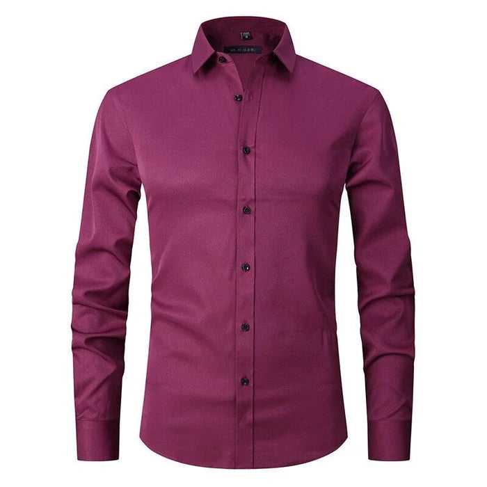 Camicia Uomo Elasticizzata Antipiega
