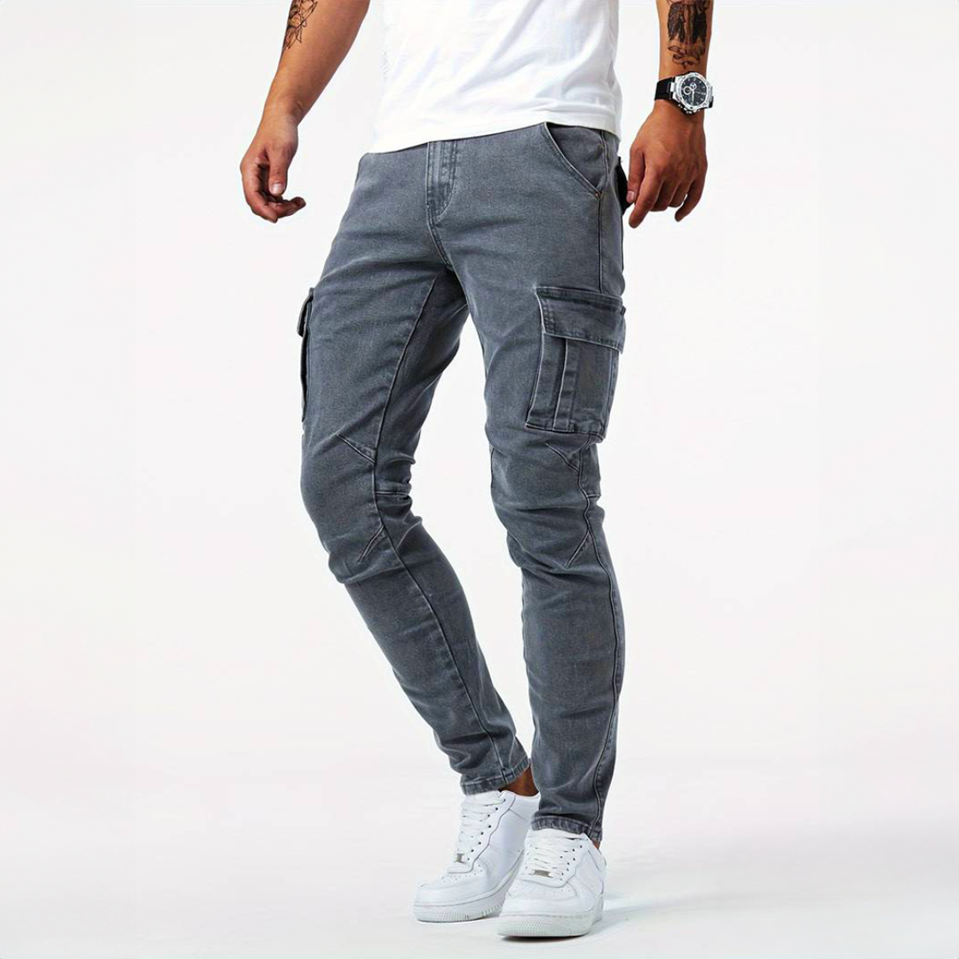 Pantaloni cargo elasticizzati uomo eleganti