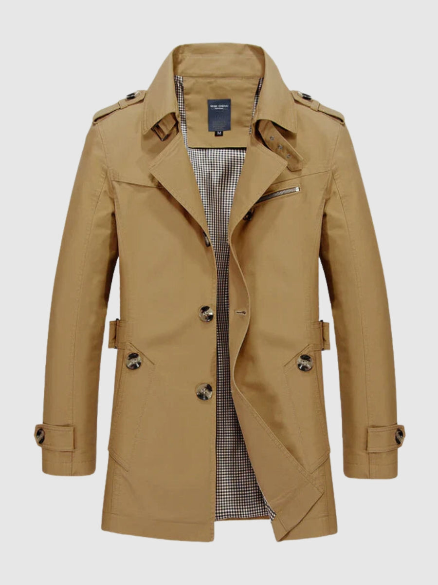 Francesco | Giubbotto impermeabile casual uomo cotone elegante