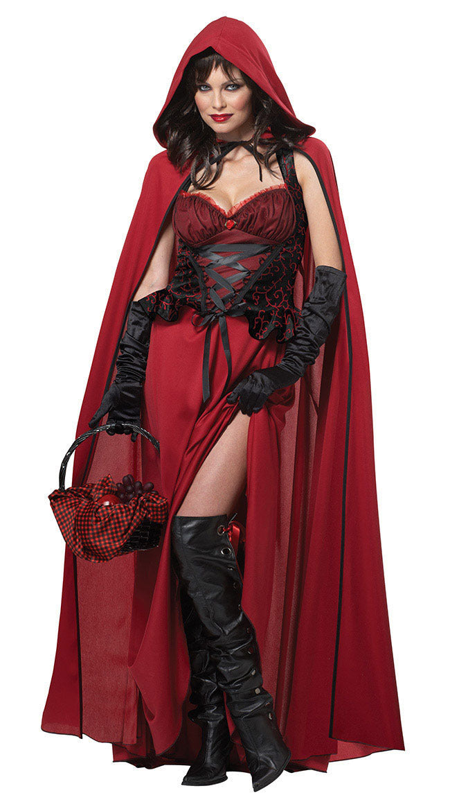 Abito fiabesco con mantello costume di Halloween | Maxi