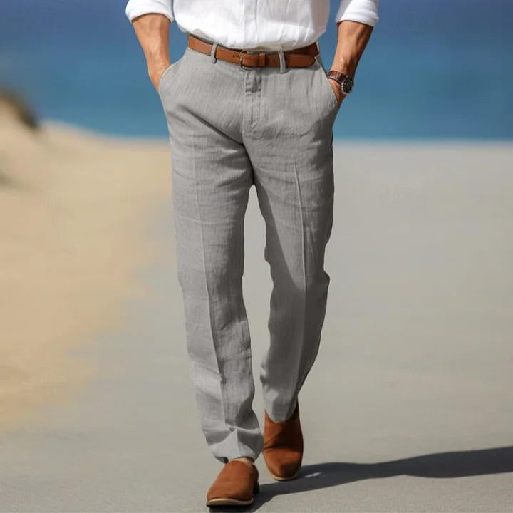 Matteo | Pantaloni Estivi in Lino da Uomo