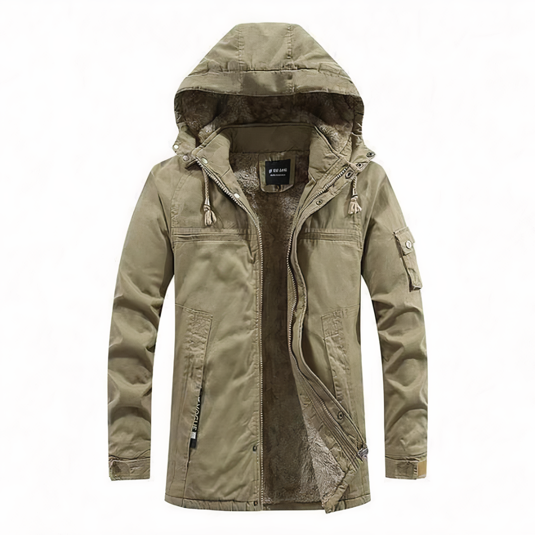 Salvatore | Giacca invernale elegante con cappuccio per uomo