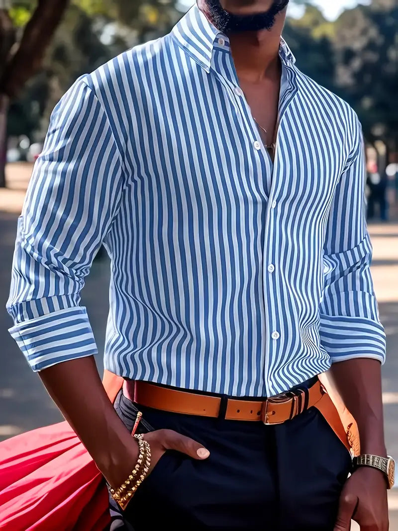 Alessandro - Camicia in Cotone Striata