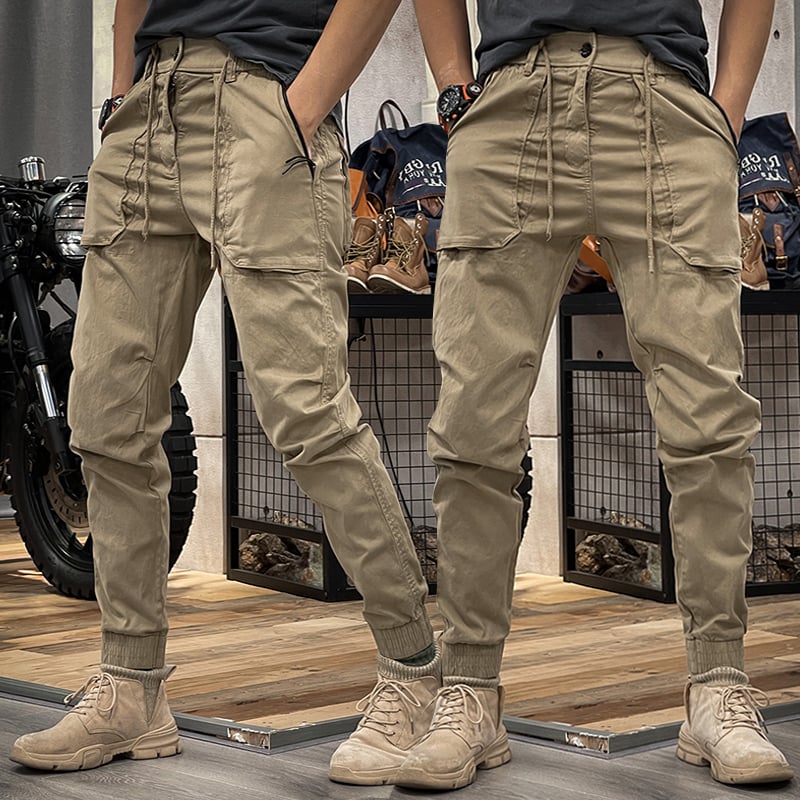 Pantaloni Cargo Elasticizzati in Spandex