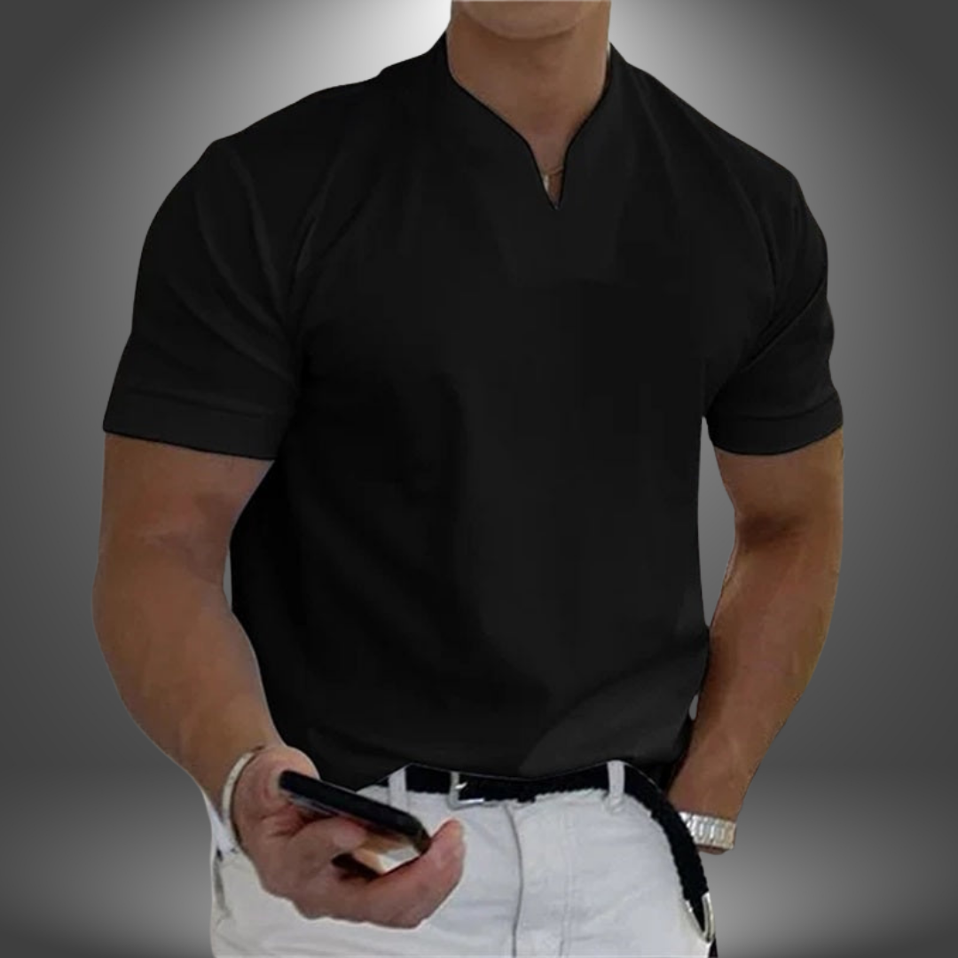 Camicia Casual Scollo a V Elegante