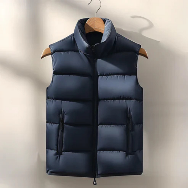 Tommaso | Gilet imbottito caldo con zip uomo