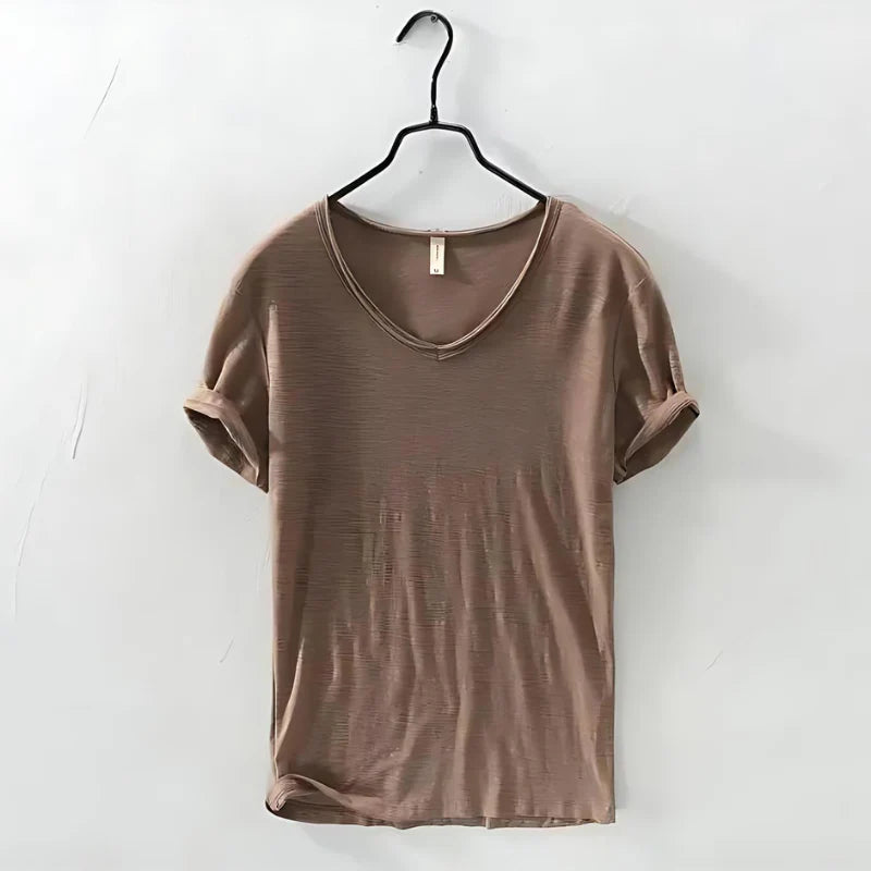 Matteo | T-shirt leggero con scollo a V da uomo