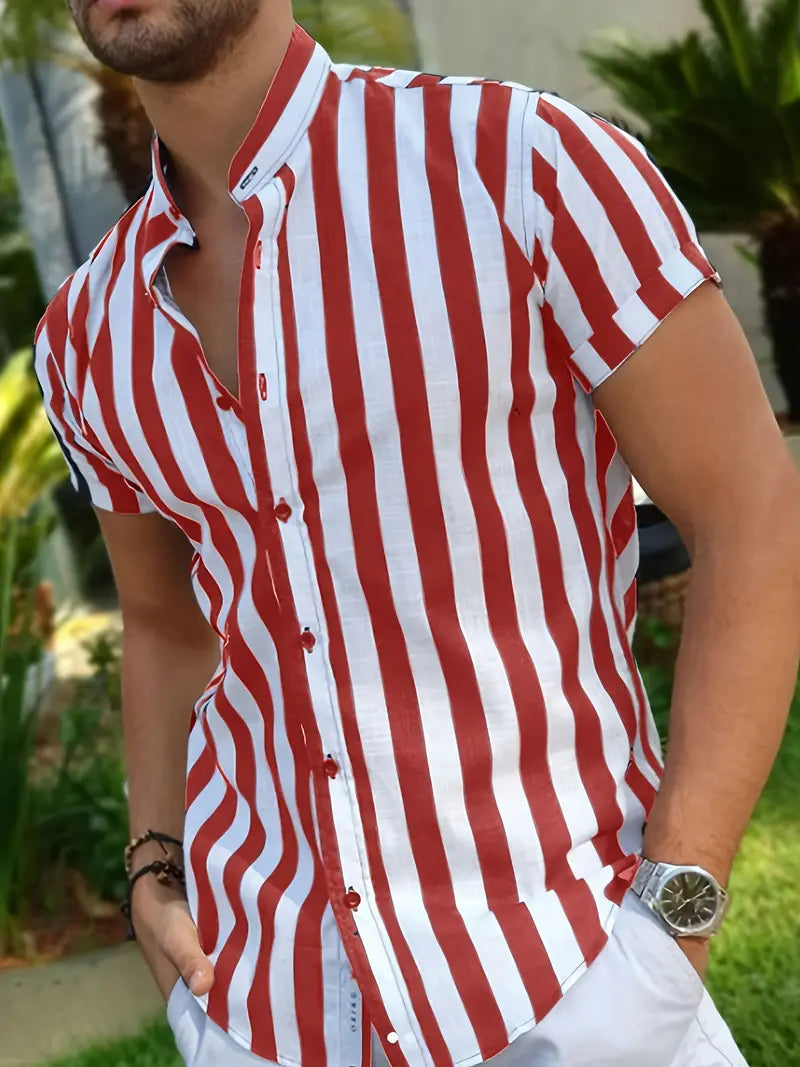 Luca - Camicia in Cotone Striata