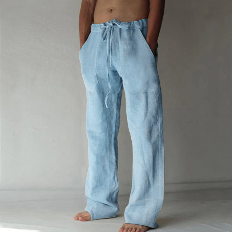 Pantaloni In Lino Casual