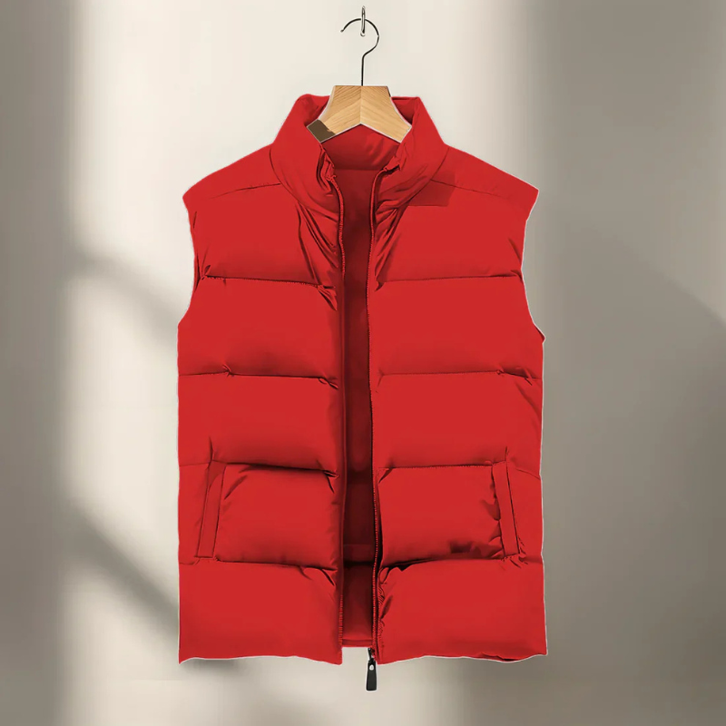Tommaso | Gilet imbottito caldo con zip uomo