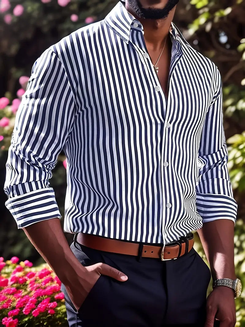 Alessandro - Camicia in Cotone Striata