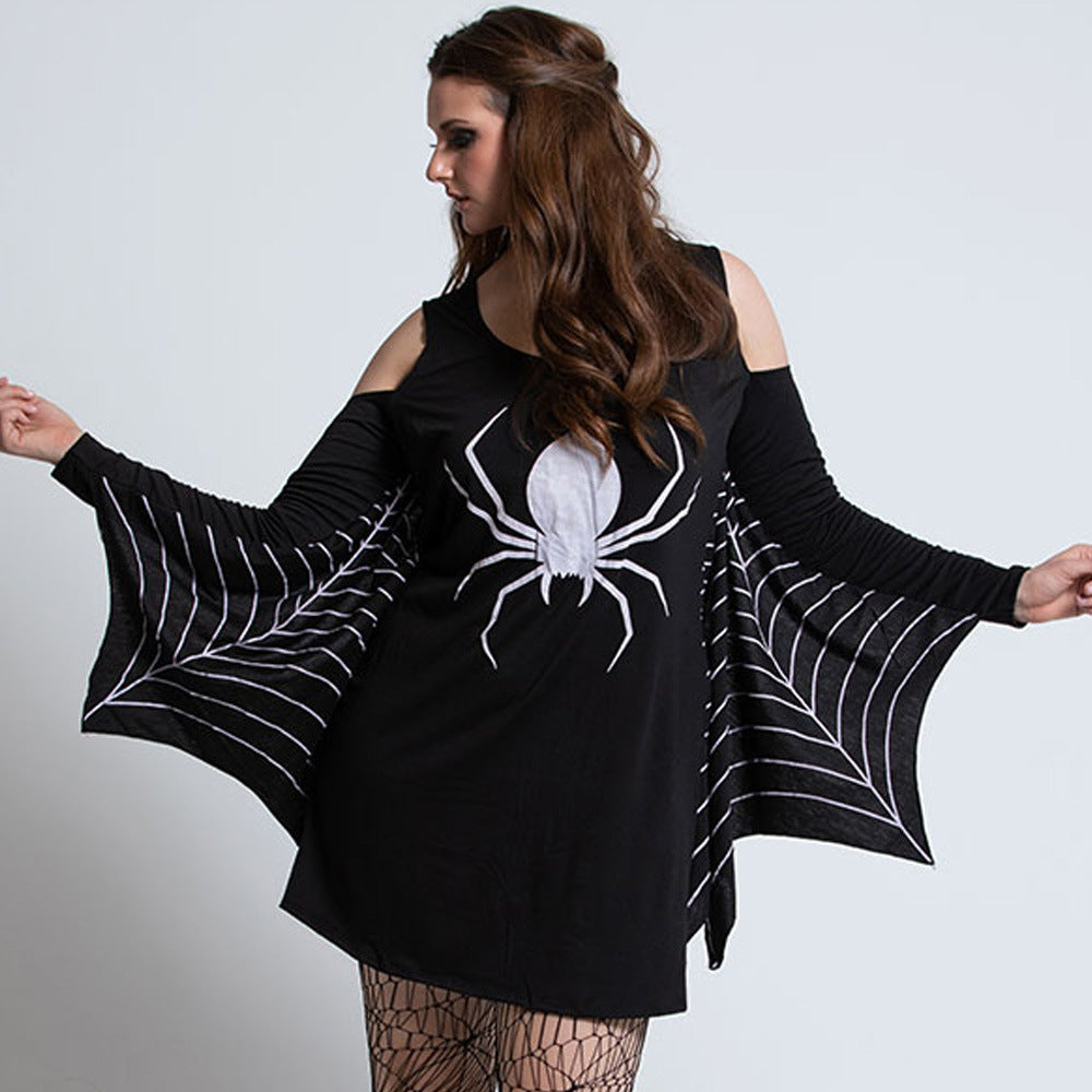 Vestito Costume di Halloween con Stampa di Ragni | Mini