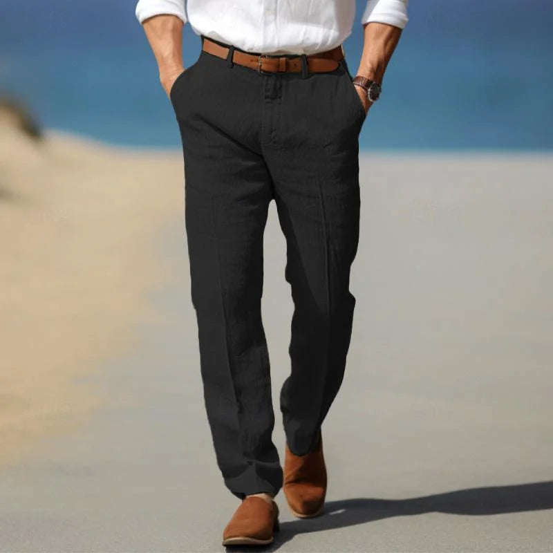 Matteo | Pantaloni Estivi in Lino da Uomo