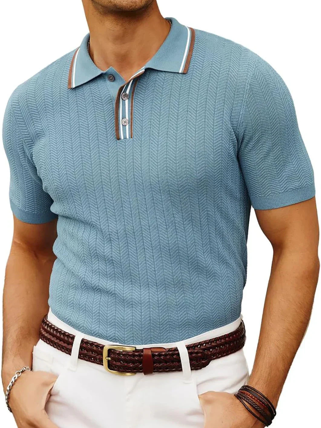 Polo Estiva Comoda per Uomo