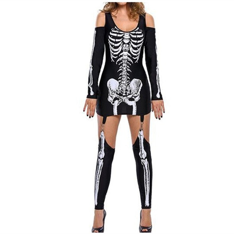 Stampa Scheletro Costume di Halloween