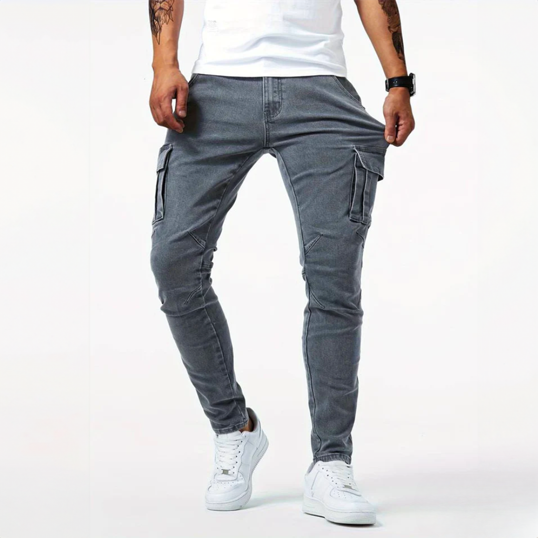Pantaloni cargo elasticizzati uomo eleganti