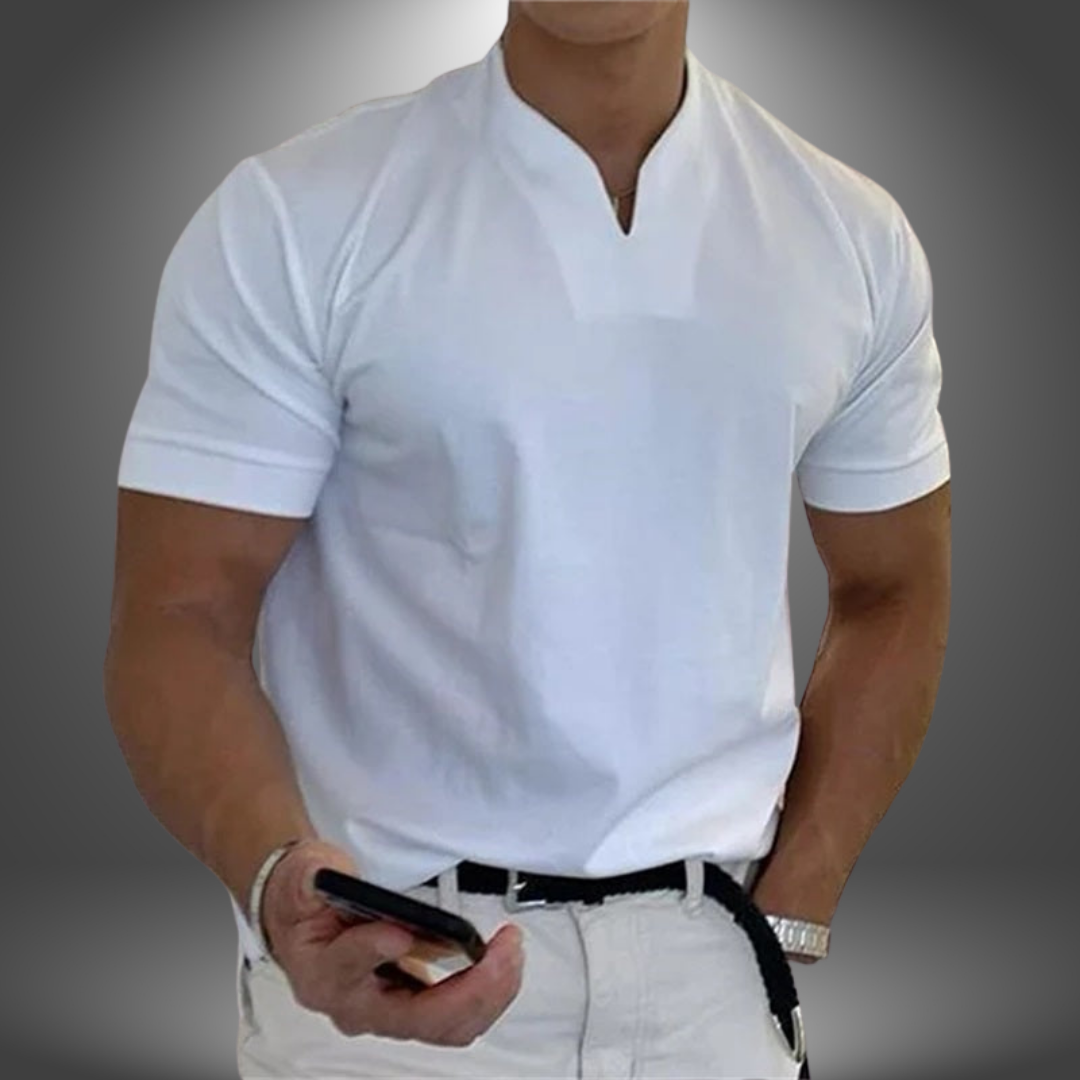 Camicia Casual Scollo a V Elegante
