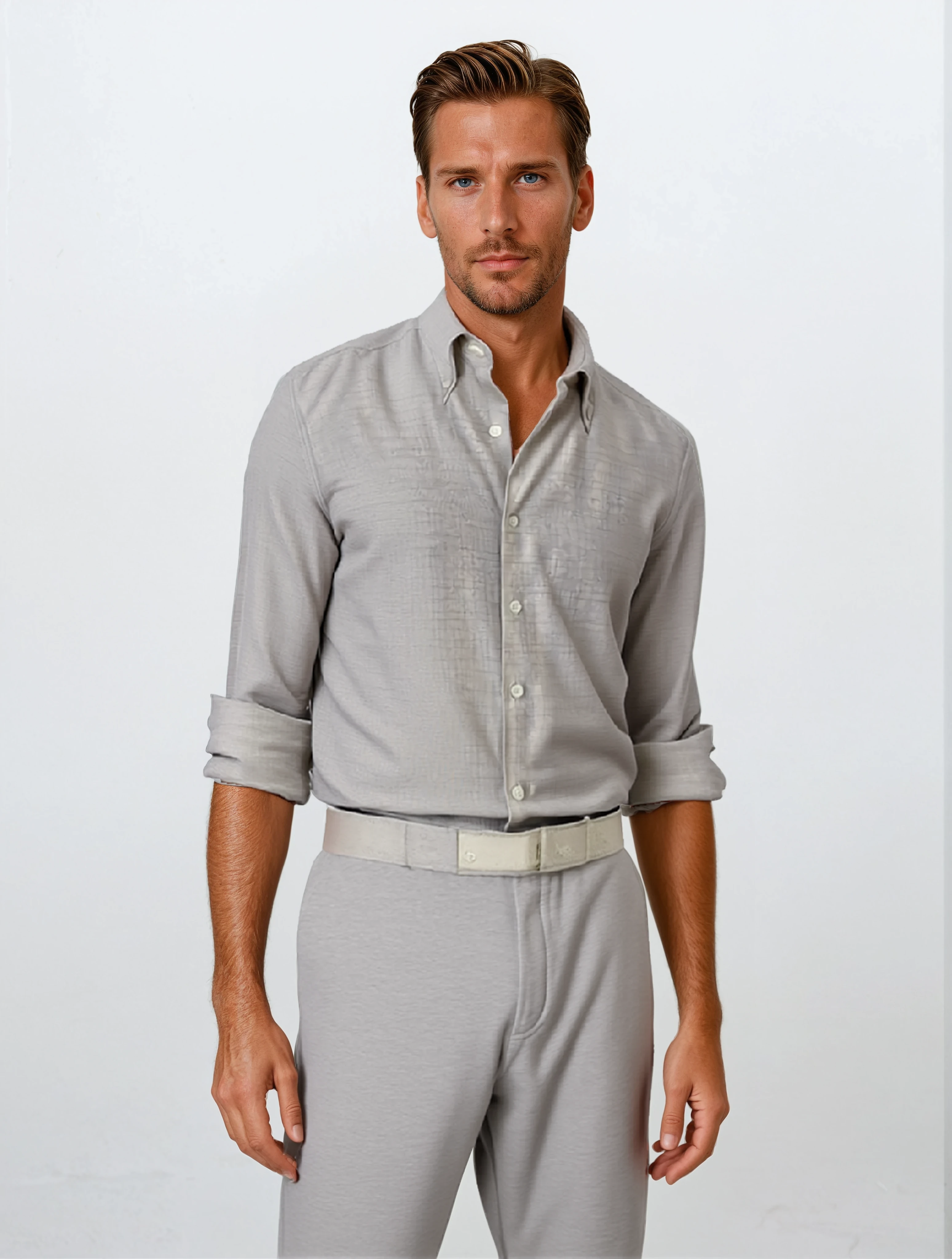 Camicia Classica Bottoni Hamptons