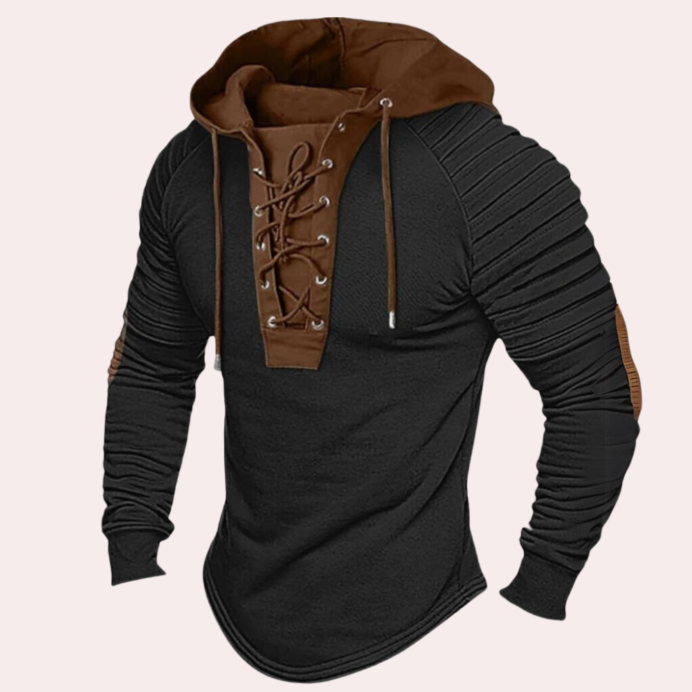 Giovanni | Felpa uomo con cappuccio e laccetti