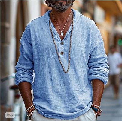 Camicia Leggera in Lino da Uomo