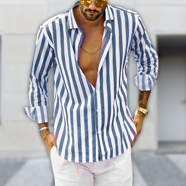 Camicia Estiva a Righe Uomo