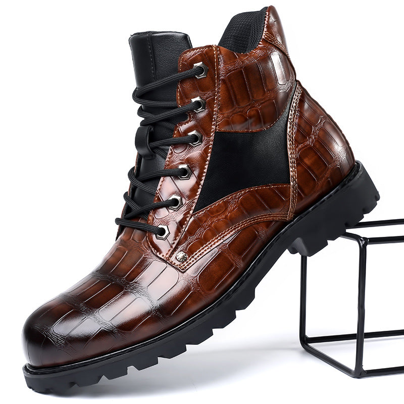 Alessandro | Stivaletti eleganti in pelle di coccodrillo per uomo