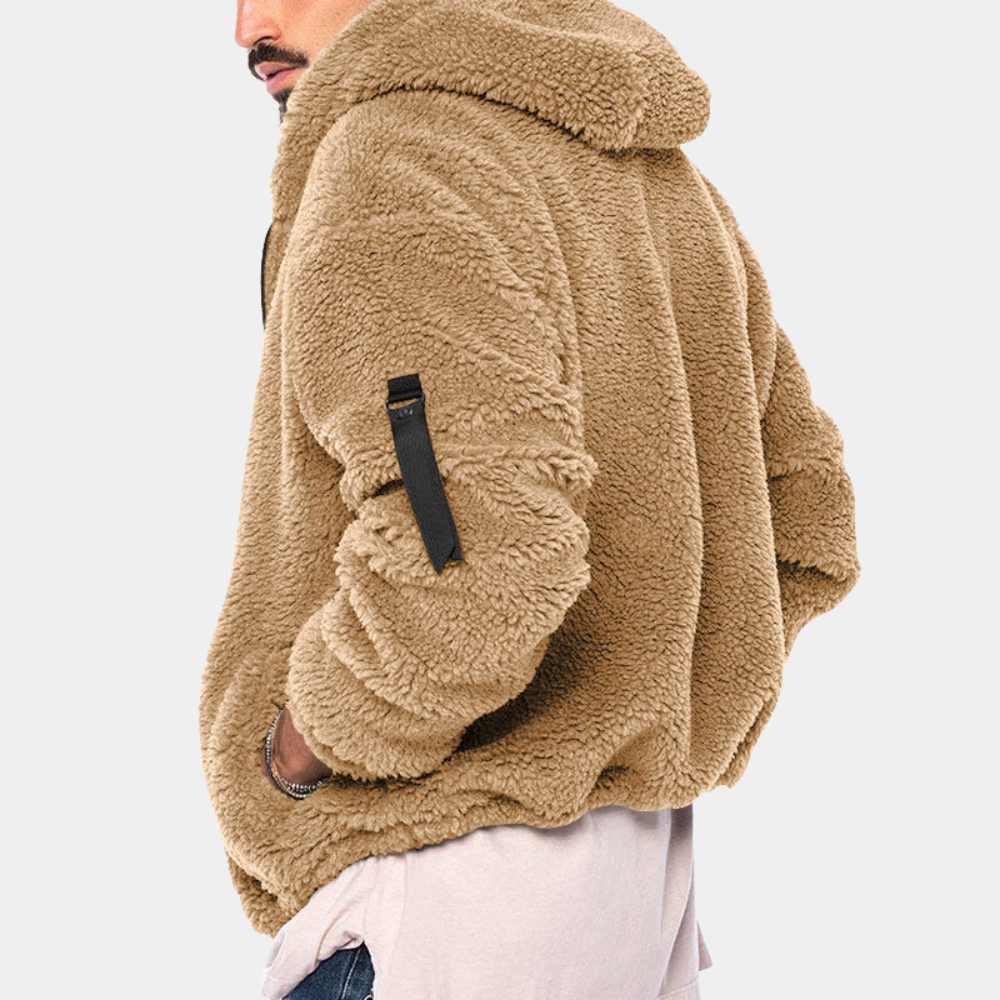 Stefano | Cardigan leggero estivo con cappuccio uomo