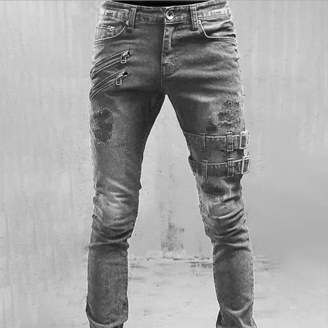 Giovanni | Jeans con fibbia gotica per uomo