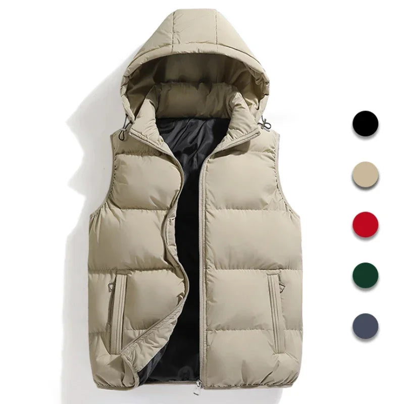 Marco | Gilet con cappuccio rimovibile uomo