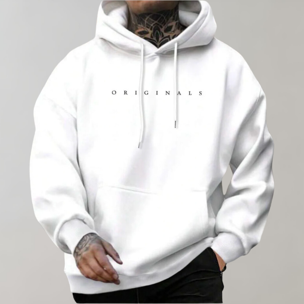 Alessandro | Felpa uomo con cappuccio leggera casual