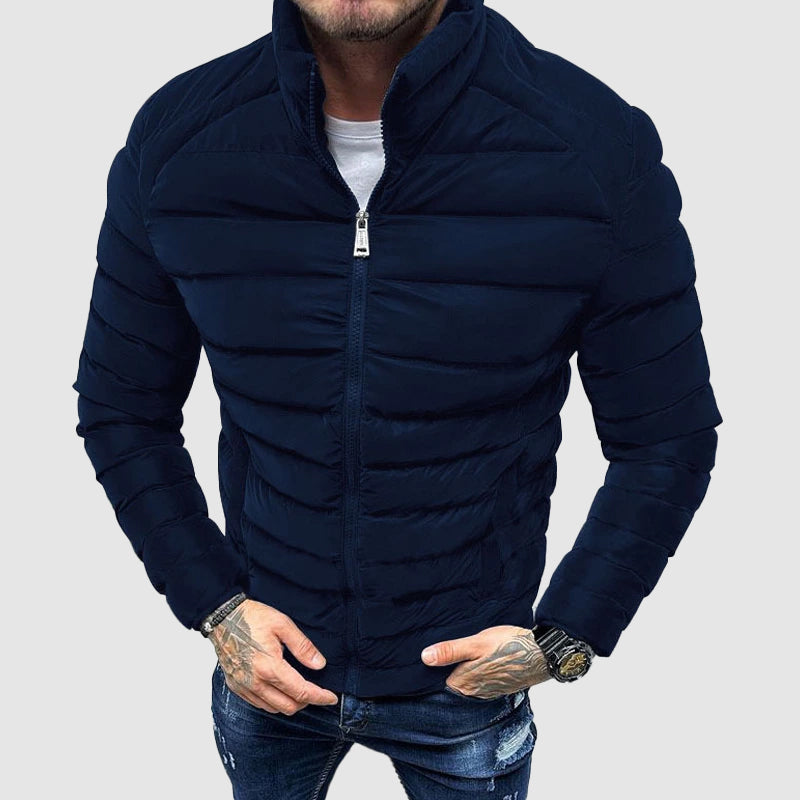 Nicola | Giacca invernale uomo imbottita con collo alto