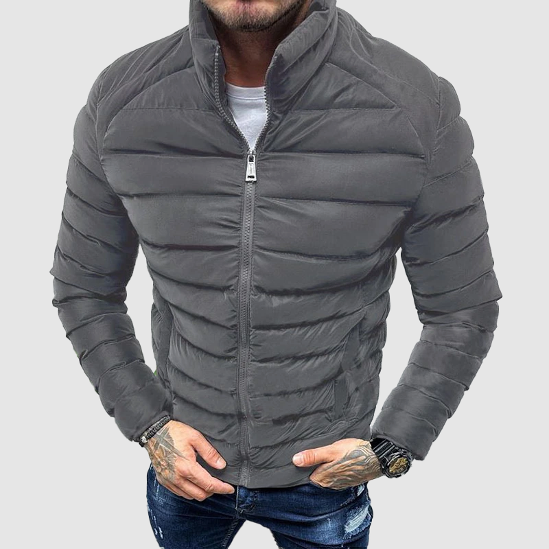 Nicola | Giacca invernale uomo imbottita con collo alto