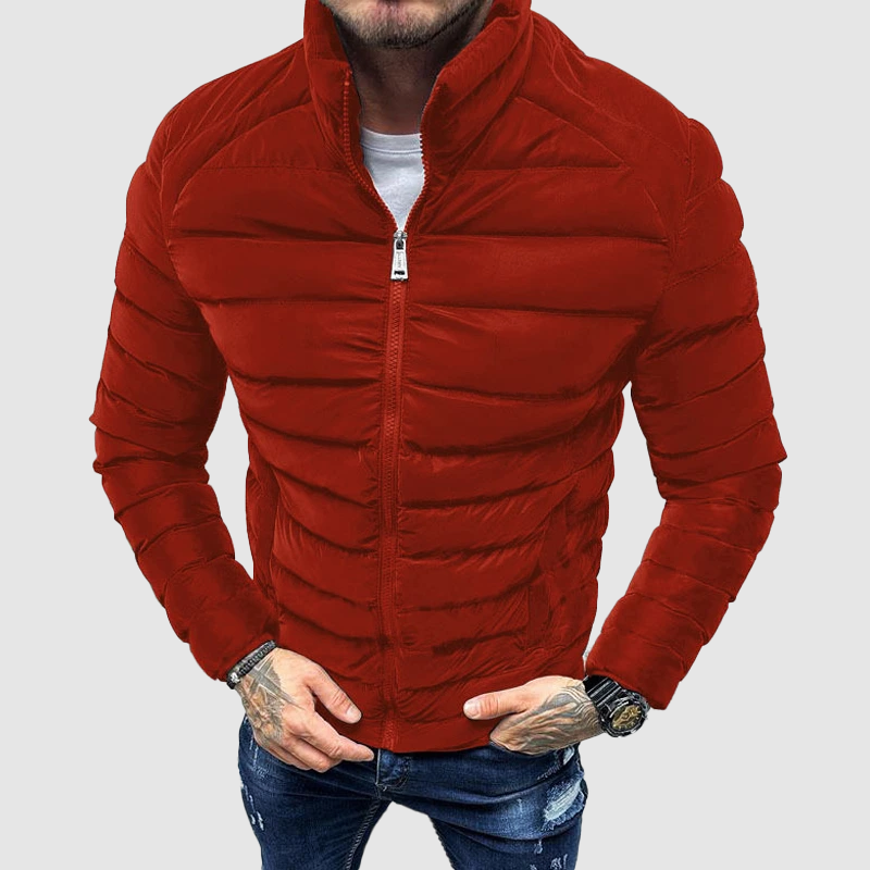 Nicola | Giacca invernale uomo imbottita con collo alto