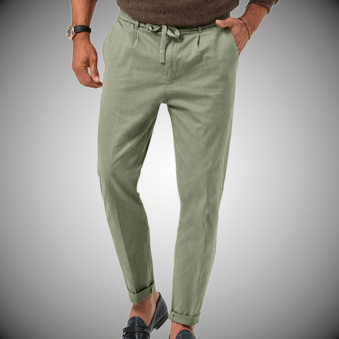 Pantaloni uomo lino alta qualità