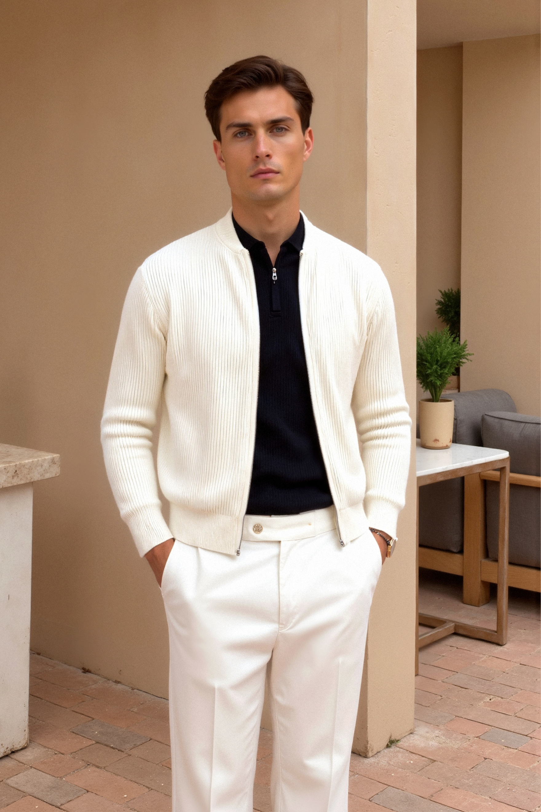 Gabriele | Cardigan lavorato a maglia per uomo