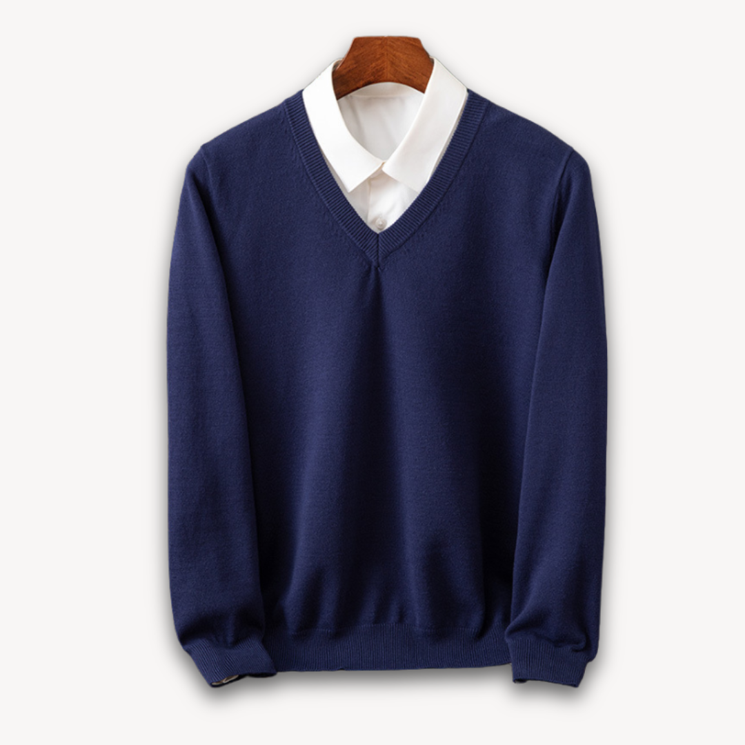 Giovanni | Felpa in cashmere a V elegante per uomo