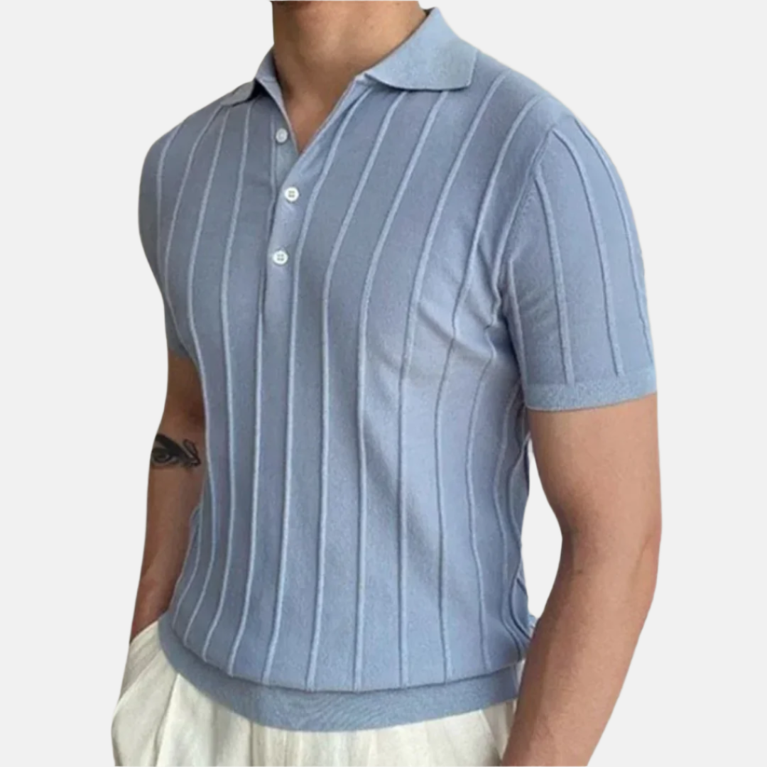 Luca | Polo classica a righe maniche corte