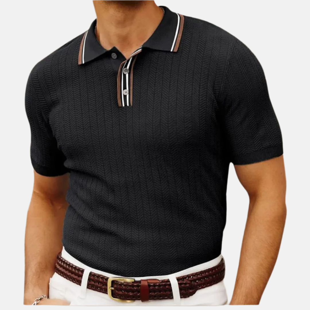 Matteo | Polo classica a righe maniche corte