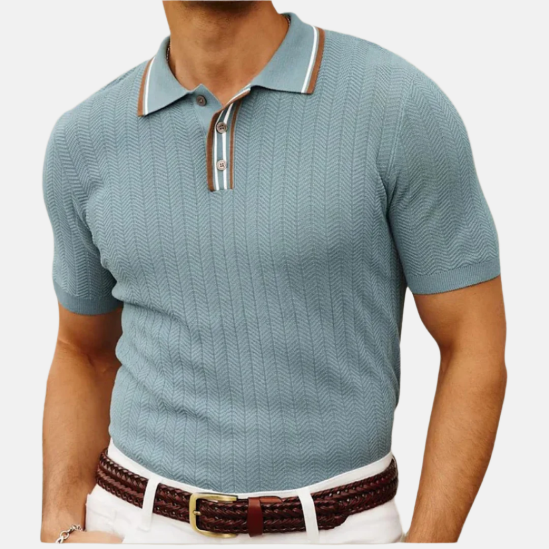 Matteo | Polo classica a righe maniche corte