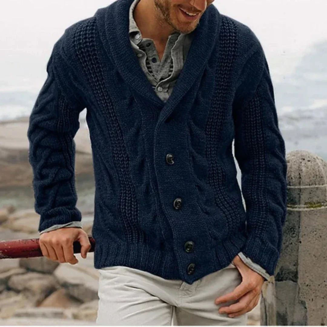 Giovanni | Cardigan invernale con bottoni per uomo