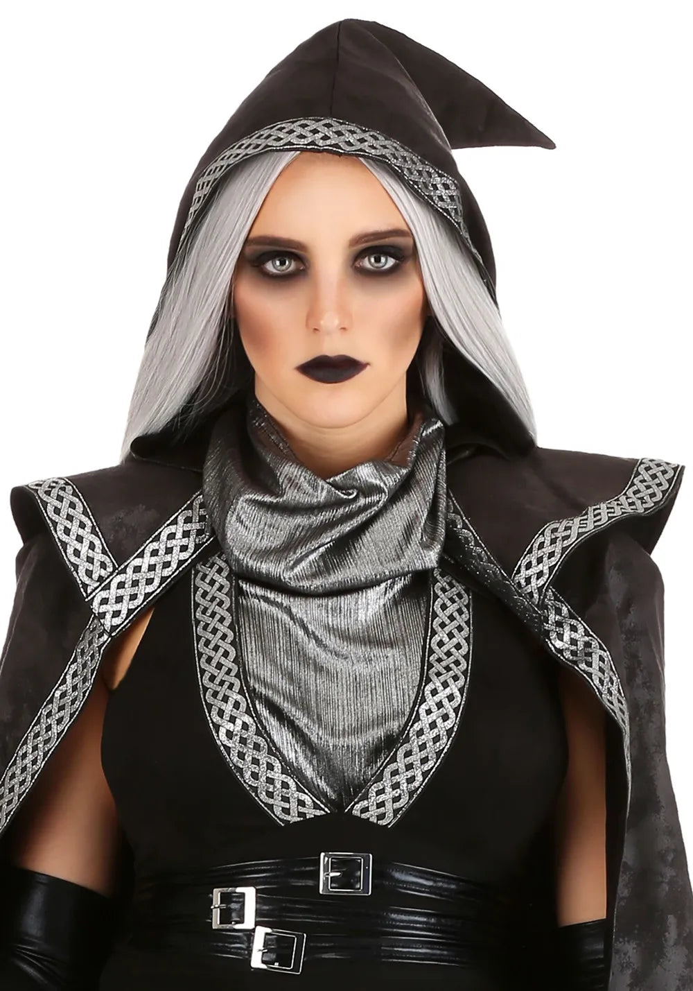 Abito costume da strega gotica scura di Halloween