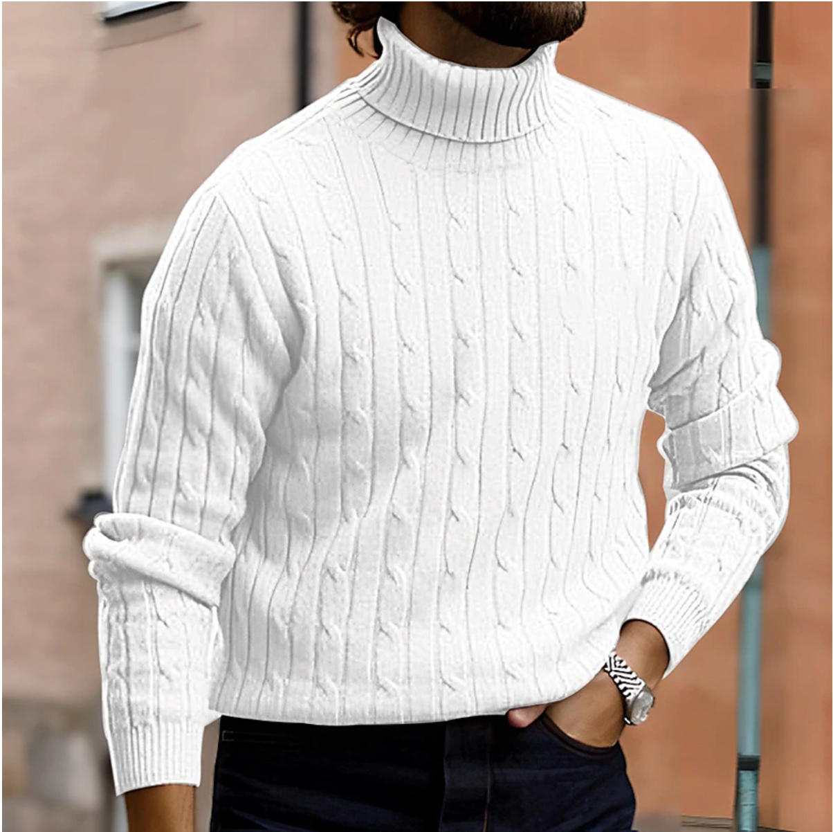 Maglione Collo Alto Elegante