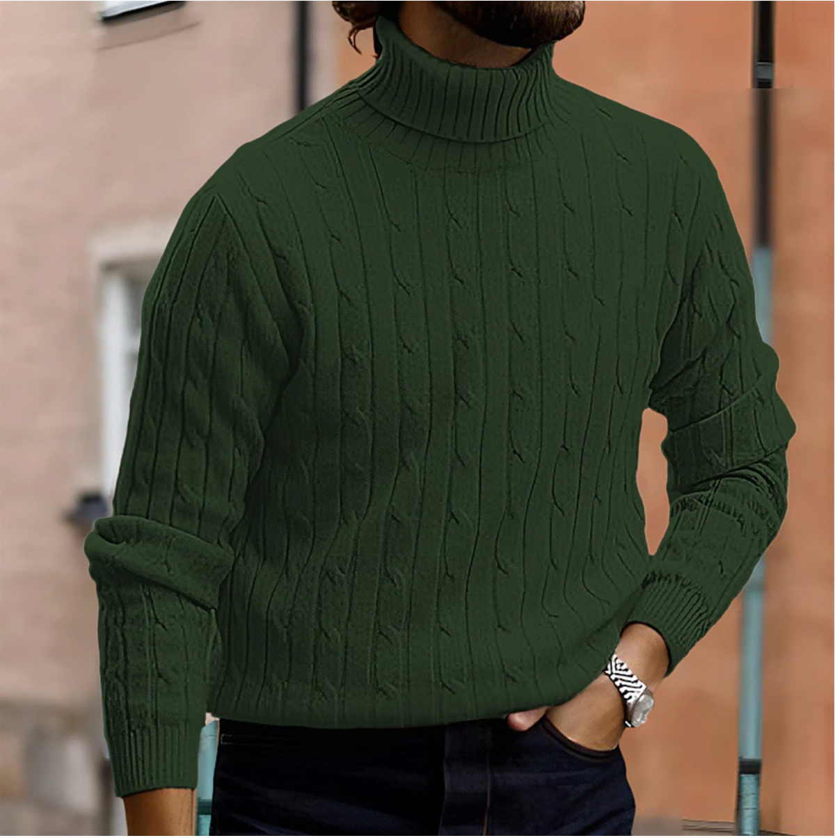 Maglione Collo Alto Elegante