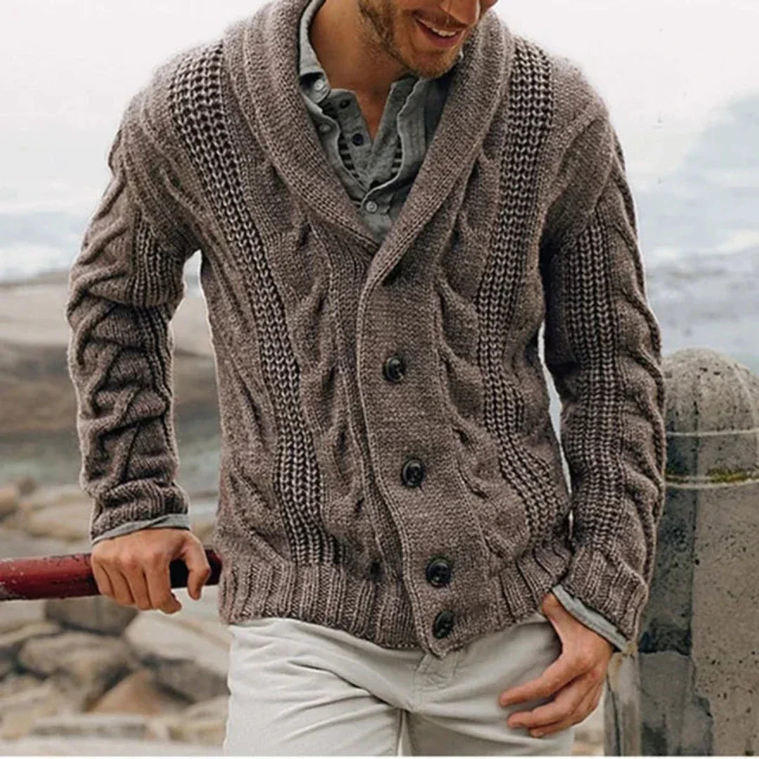 Giovanni | Cardigan invernale con bottoni per uomo