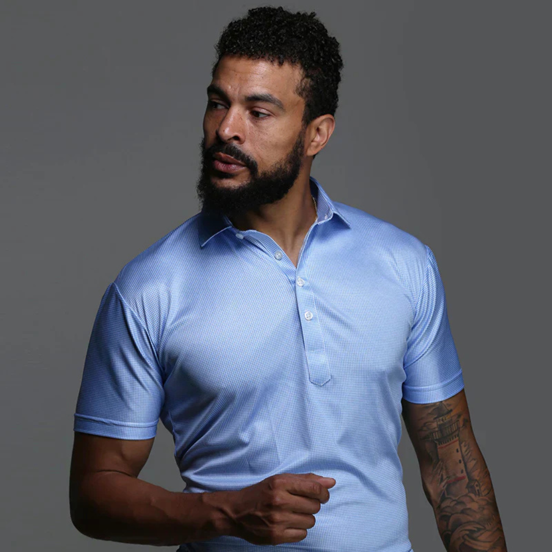 Camicia Azzurra Slim Fit Uomo Elegante