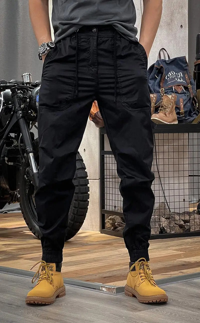 Pantaloni Cargo Elasticizzati in Elastan