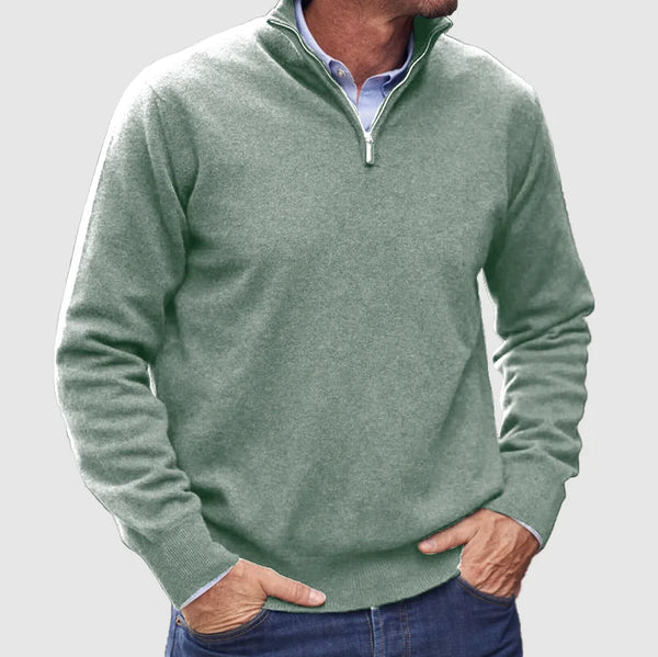 Maglione in Cashmere Italiano  con Zip